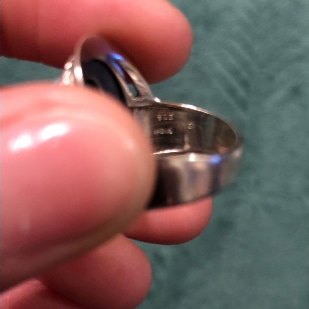 Turquoise Silver Ring - Picture 3 of 4